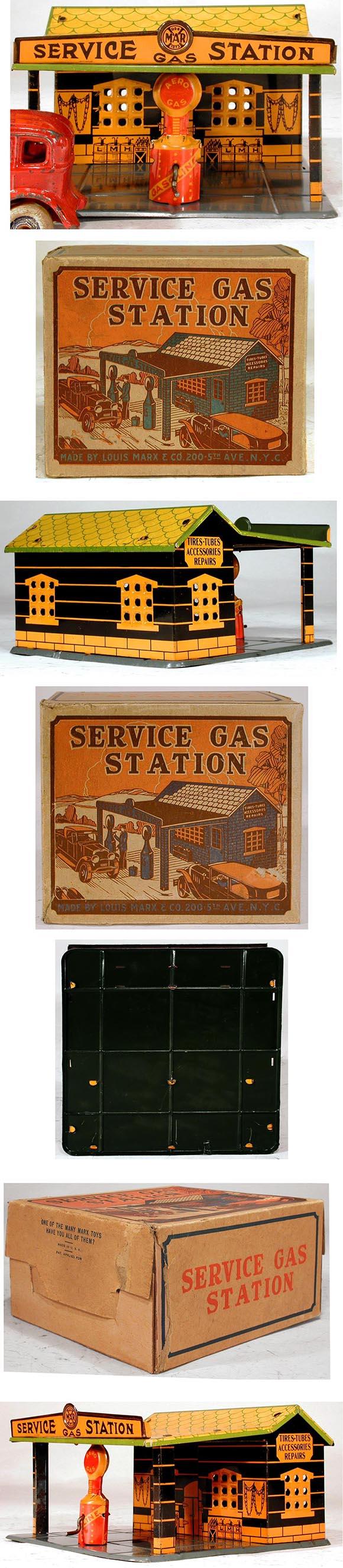 1929 Marx, Service Gas Station in Original Box